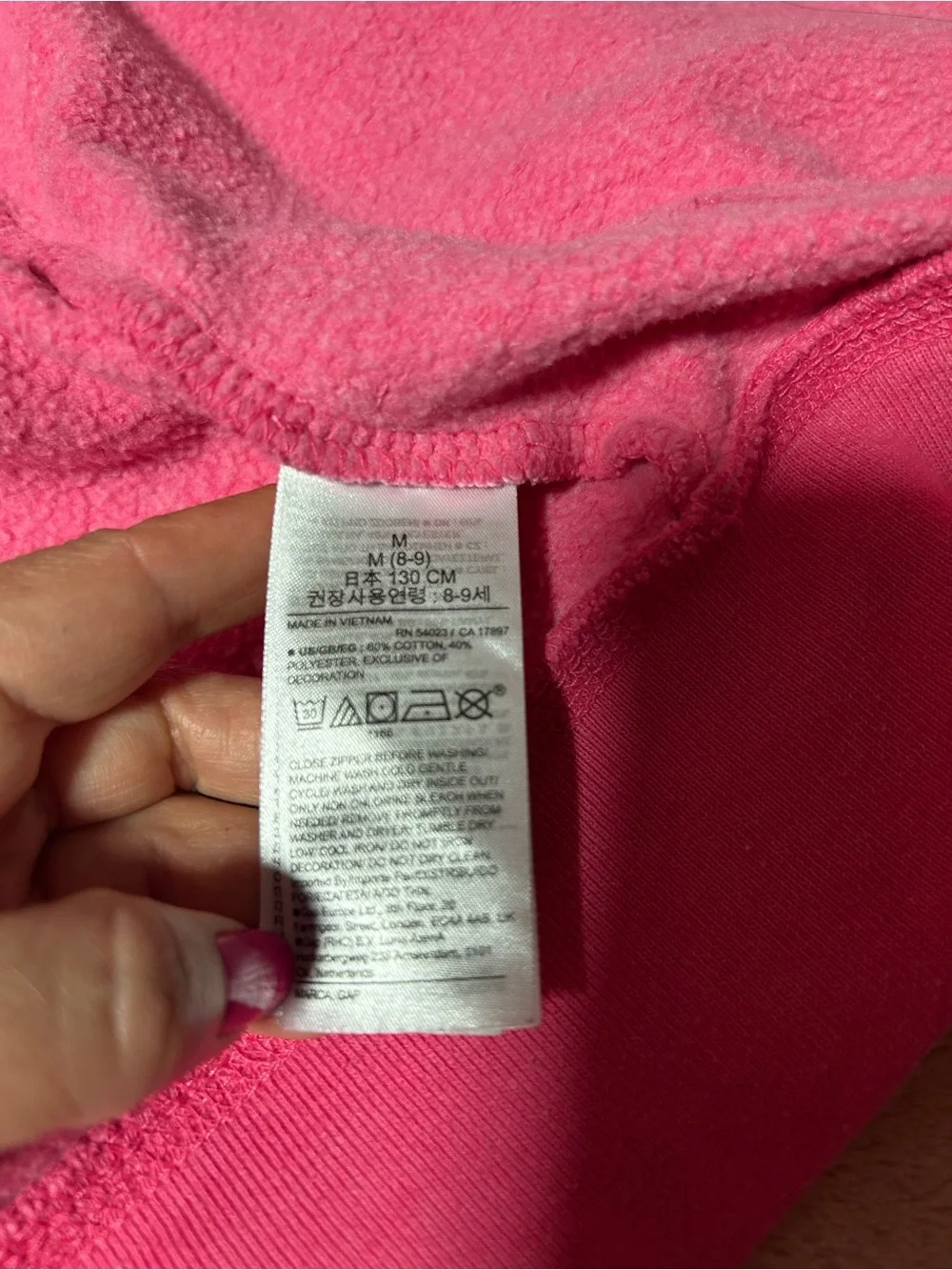 Gap kids Relaxed Gap Logo Zip Hoodie Size M (8)
